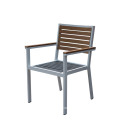 restaurants garden plastic wood chair table set